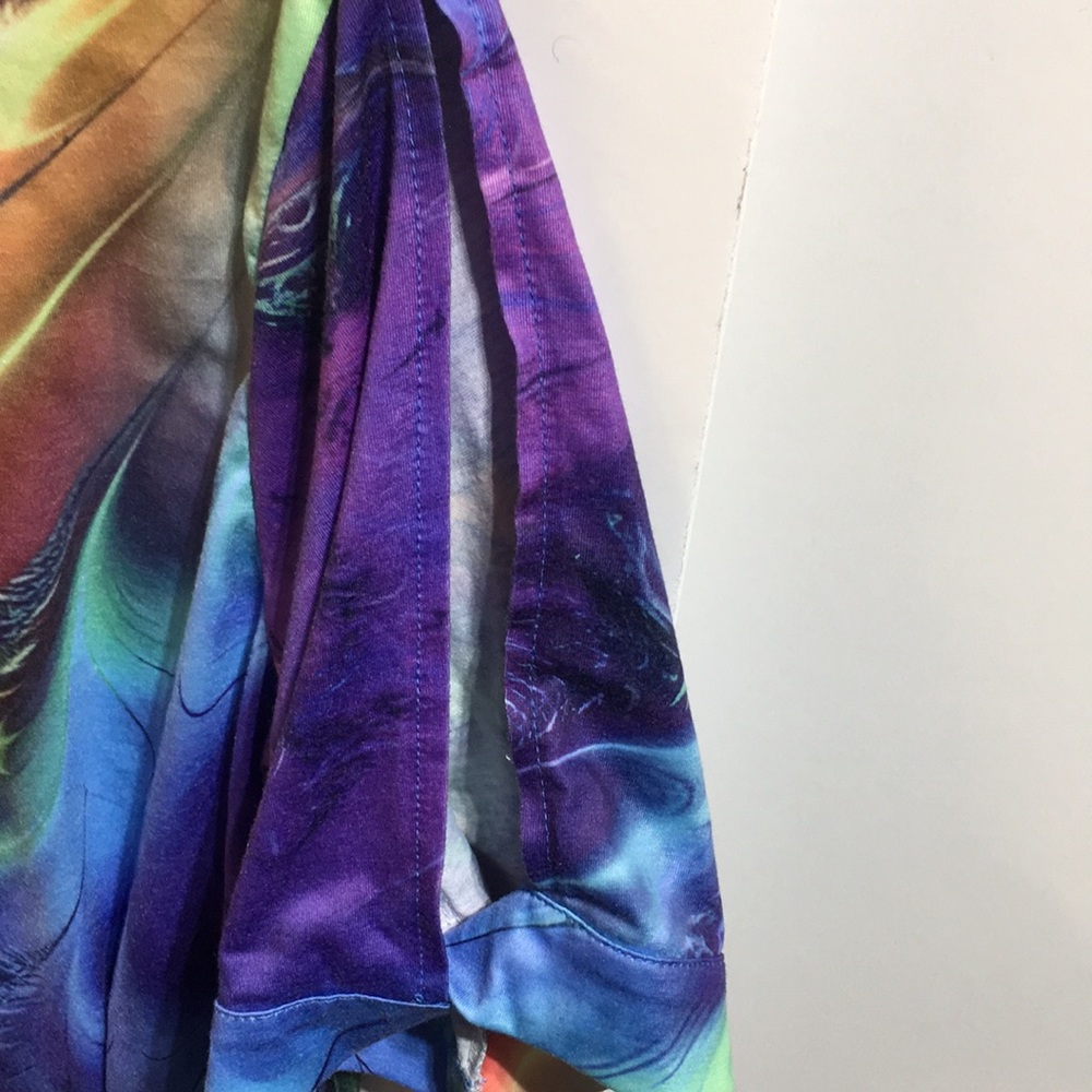 Marble Eget Women’s Multi-Color Short Sleeve Shirt Xxl View 3